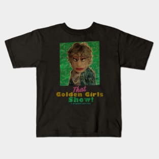 VINTAGE TEXTURE- Bea Arthur - THAT GOLDEN GIRLS SHOW - A PUPPET PARODY SHOWS Kids T-Shirt